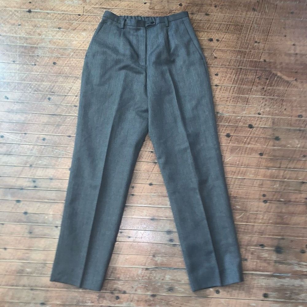 Pendleton gray 100% wool high waist 8 business casual slacks